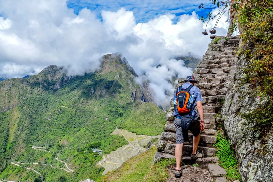 Exclusive path at Machu Picchu